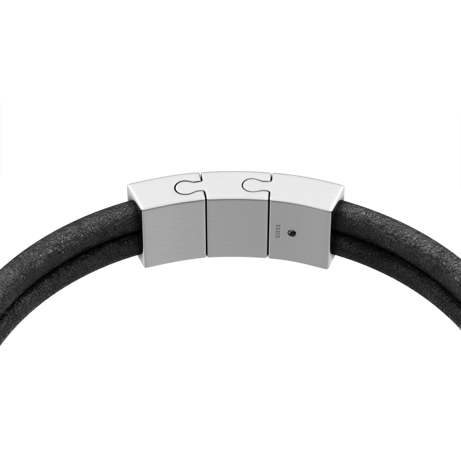 Fossil Herren Leder-Armband Machine Rondelles