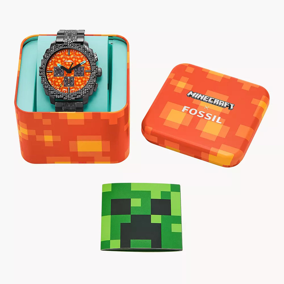 Minecraft x Fossil Uhr Limited Edition Chronograph The Nether