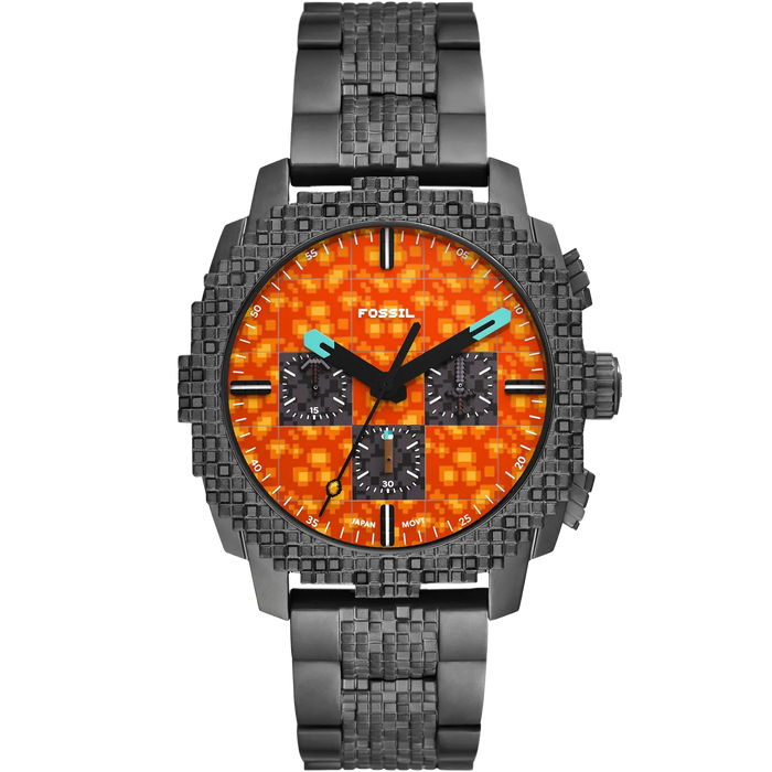 Minecraft x Fossil Uhr Limited Edition Chronograph The Nether