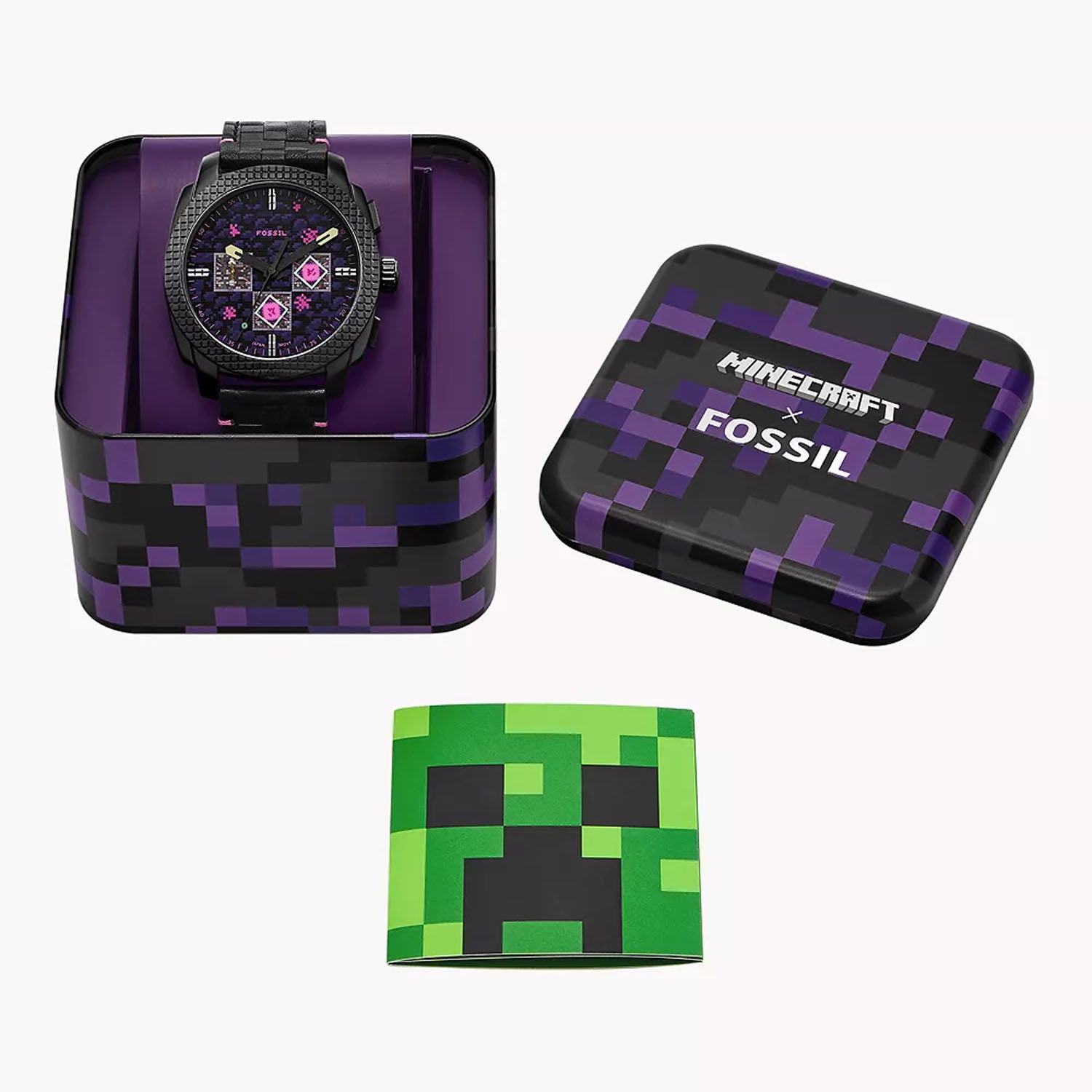 Minecraft x Fossil Uhr Limited Edition Chronograph The End