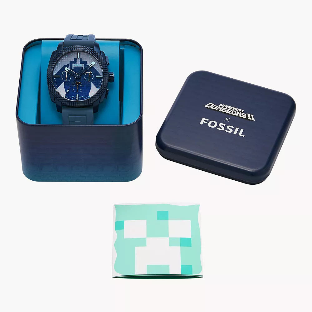 Minecraft x Fossil Uhr Limited Edition Chronograph Dungeons II