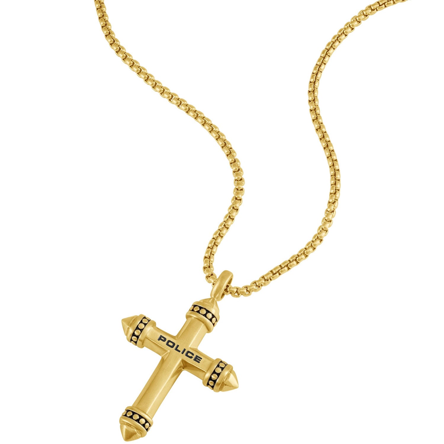POLICE Herrenkette mit Kreuz Crossrange