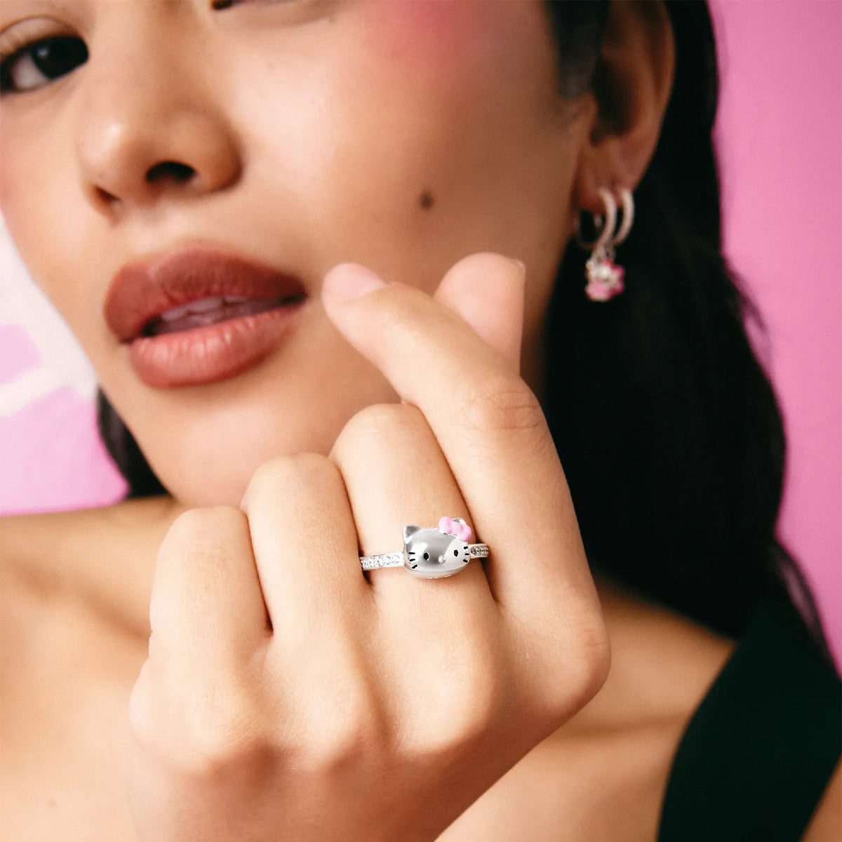 Thomas Sabo Hello Kitty Ring Pinke Schleife