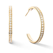 Coeur De Lion Creolen Edelstahl & Kristalle Gold