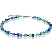 GeoCUBE® Halskette Blau-Grün