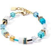 GeoCUBE® Iconic Gold-Türkis Armband