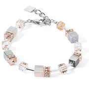 GeoCUBE® Iconic Precious Armband Roségold-Peach
