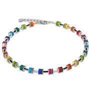 GeoCUBE® Halskette Classic Polaris & Strass Multicolor
