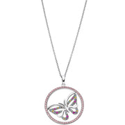 Lotus Damen Halskette mit Schmetterling